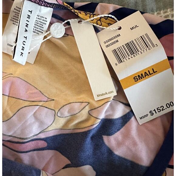 Trina Turk Breeze Floral Tunic Dress Cover-Up NWT - Picture 3 of 4